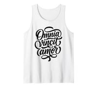 Omnia Vincit Amor Latin Love Conquers All Quote Tank Top