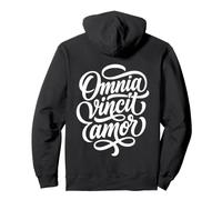 Omnia Vincit Amor Latin Script Love Quote Pullover Hoodie