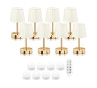 Omniance Avalon Rechargeable Table Lamps Eight Pack, 8 Light Sources