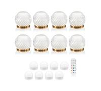Omniance Elara Rechargeable Table Lamps Eight Pack, 8 Light Sources