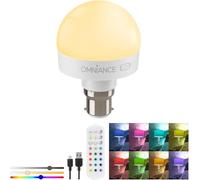 Omniance Rechargeable LED Light Source Bulb with Remote, B22 Adaptor