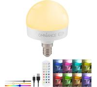 Omniance Rechargeable LED Light Source Bulb with Remote, E14 Adaptor