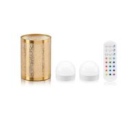 Omniance Seraphine Rechargeable Lamp Brass, 2 Light Sources and Remote