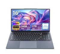 Omnica 2025 Laptop i5, 16 inch Laptop Computer Up to 3.60GHz, Traditional Laptop Computers, FHD 1920x1200, 180° Angle Open, Backlit Keyboard, Lap top for Student Business Work (16GB RAM +1TB SSD)