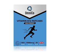OmniCo Vitamin B12 Patches 5000mcg - Up to 7 Months Supply - 30 Patches - High Strength Transdermal Patches - 100% Natural Ingredients - Vegan & Vegetarian Friendly