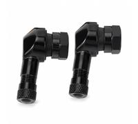 OmniCraft 2Pcs 90° Angled Tyre Valve Stems 11.3mm Universal Motorbike Car | CNC machined aluminium tubeless valve adapters, corrosion resistant for bikes, scooters, RVs & easy tyre inflation