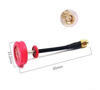 Omnidirectional 5 8GHz 5dBi 50W Circular Polarized FPV Flat Panel Pagoda Antenna with LHCP RHCP RP Connector for UAV and Wireless Transmission (Red 85CM Pin)