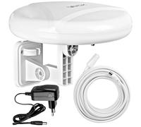 Omnidirectional Antenna Outdoor Antenna 4G LTE FM VHF UHF White Vayox