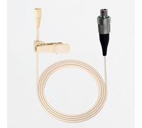 Omnidirectional Lavalier Lapel Microphone, Compatible with Shure Lemo 3 Wireless Bodypack Transmitter, Beige 1.2m Cable Condenser Mic