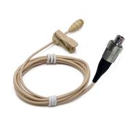 Omnidirectional Lavalier Lapel Microphone, Compatible with Shure Wireless Bodypack Transmitter, Lemo 3 Pin ConnectorBeige 1.2m Cable Condenser Mic