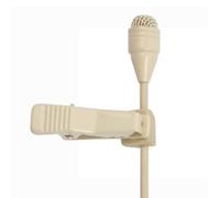 Omnidirectional Lavalier Lapel Microphone, Compatible with Shure Wireless Bodypack Transmitter, Mini XLR 4 Pin TA4F, Beige 1.2m Cable Condenser Mic