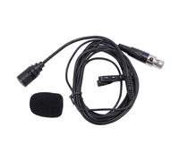 Omnidirectional Lavalier Microphone, Clip On Lapel Mic for Video Recording, Podcasting, Interviews, with Detachable Windscreen and Microphone Clip, Compatible with Cameras, Smartph