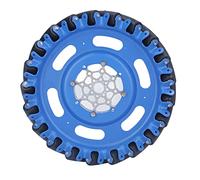 Omnidirectional Wheel Omni DIY Robot Car Chassis Toy Parts, 8in Heavy Duty Omnidirectional Wheels, 45° Angle Design with TPU Rubber Rollers and SPCC Steel Construction for Smooth L ((Revolver)