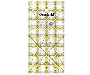 Omnigrid Prym 4 x 8-inch Universal Ruler with inch Grid Scale