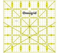Omnigrid Prym 6 x 6-inch Universal Ruler with inch Angles Scale | Square Quilting Ruler by Omnigrid - Sewing and Quilting Supplies