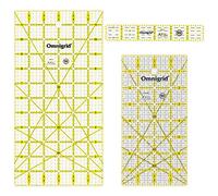 Omnigrid Quilting Ruler, Acrylic, 1"x6", 4"x8" and 6"x12"