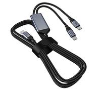 OMNIHIL 3.2FT USB-C Splitter Cable Compatible with Goal Zero Sherpa 100AC Power Bank