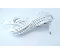 OMNIHIL 30FT White High Speed Micro-USB 2.0 Cable Compatible with Reolink Go PT Plus Camera