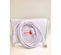 OMNIHIL 8FT-White High Speed USB 2.0 Cable Compatible with Yamaha THR30II Wireless