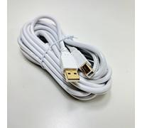 OMNIHIL White 15 FT Long High Speed USB 2.0 Cable Compatible with HP DESKJET 2655