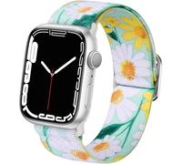 Omnillert Stretchy Band Compatible with Apple Watch for Women 46mm 42mm 44mm 45mm 41mm 40mm 38mm, Elastic Sport Band Stretch Replacement for iWatch Series 10 9 8 7 6 5 4 3 SE Bands, Forest