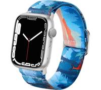 Omnillert Stretchy Band Compatible with Apple Watch for Women 46mm 42mm 44mm 45mm 41mm 40mm 38mm, Elastic Sport Band Stretch Replacement for iWatch Series 10 9 8 7 6 5 4 3 SE Bands, Forest