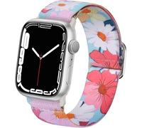 Omnillert Stretchy Band Compatible with Apple Watch for Women 46mm 42mm 44mm 45mm 41mm 40mm 38mm, Elastic Sport Band Stretch Replacement for iWatch Series 10 9 8 7 6 5 4 3 SE Bands, Forest