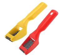 Omninmo 2pcs Surform Shaver Handy Hand Filing Razor Hand Tools Second-Cut Tooth Mill File Hand Plane Mini File Hand File, Red & Yellow