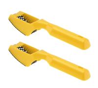 Omninmo 2pcs Surform Shaver Handy Hand Filing Razor Hand Tools Second-Cut Tooth Mill File Hand Plane Mini File Hand File, Yellow