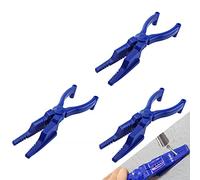 Omninmo 3PCS Plastic clamp, Nail Holder for hammering Home Tool Auxiliary Pliers Finger Protection Guide, Finger Guards for Hammer Nails in Slide Joint Pliers