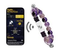 Omniorna NFC Zodiac Bracelet Aries with Real-Time Daily Horoscope - Personalized Astrology Birthstone Jewelry, Adjustable Knot Design for All 12 Zodiac Signs, Spiritual Gift for Women & Men, One Size