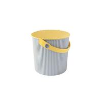 Omnioutil Storage Bucket & Lid Medium Grey Yellow