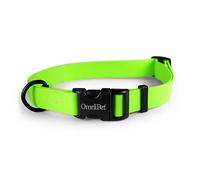 OmniPet Carnival Dog Collar, Lime Green, 3/4" Wide, Fits 14"-20" Neck Size|Waterproof & Odor-Resistant Beta BioThane Pet Collar, Made in USA