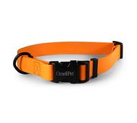 OmniPet Carnival Dog Collar, Tangerine, 3/4" Wide, Fits 14"-20" Neck Size|Waterproof & Odor-Resistant Beta BioThane Pet Collar, Made in USA