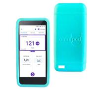 Omnipod 5 Gel Skin Case- Soft Silicone Cover Designed to Protect The Omnipod 5 Device (Aqua)