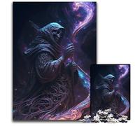 Omnipresent Grim Reaper 1000Pc Adults Jigsaw Puzzle Puzzles for Adults Challenging DIY Brain Teaser, Perfect Family Game Or Decorative Gift 26X38CM/10.23x14.96inch