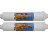 Omnipure (K5615-JJ) 12"x2.5" Inline K-Series 1 Micron Carbon Block with Lead & Cyst. Reduction; 1/4" JG (2 Pack)