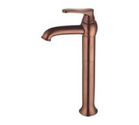 Omnires AD5112ORB Art Deco Tall Sink Faucet, Copper