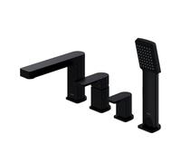 Omnires BA7832BL Baretti 4 Hole Bathtub Faucet, Black mat