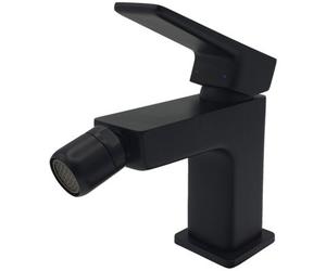 Omnires Black Bathroom Bidet Faucet Standing Rectangle Shaped Mixer Tap Single Lever Tap
