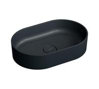 Omnires Black Lava Bathroom Sink Made of Composite OVO M OVOUNBLV