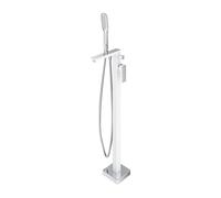 Omnires PM7433CRB Parma Freestanding Bathtub Faucet, Chrome/White