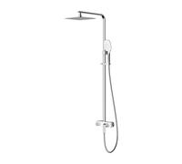 Omnires SC2344CRB Bathroom Shower System which is Mount on The Plaster Sacramento-chrome/white-SC2344CRB, Chrome/White