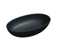 Omnires Shell M+ Black Lava Composite Bathroom Sink | Modern Basin | NEW