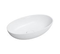 Omnires Shell M+ -White Bathroom Sink Made of Composite Sell M matt-SHELLUNBM