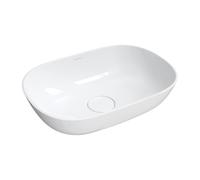 Omnires SILK500BP White Bathroom Sink Made of Composite Silk M gloss-SILK500BP