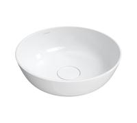 Omnires SILKR400BP White Bathroom Sink Made of Composite Silk M gloss-SILKR400BP