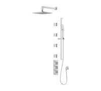 Omnires SYSFR12XCR Bathroom Shower System which is Mount Under The Plaster Fresh-chrome-SYSFR12XCR, Grey