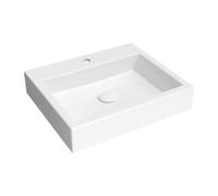 Omnires THASOS500BP White Bathroom Sink Made of Composite Thasos M gloss-THASOS500BP