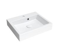 Omnires THASOS500ZPBP White Bathroom Sink Made of Composite Thasos M gloss-THASOS500ZPBP